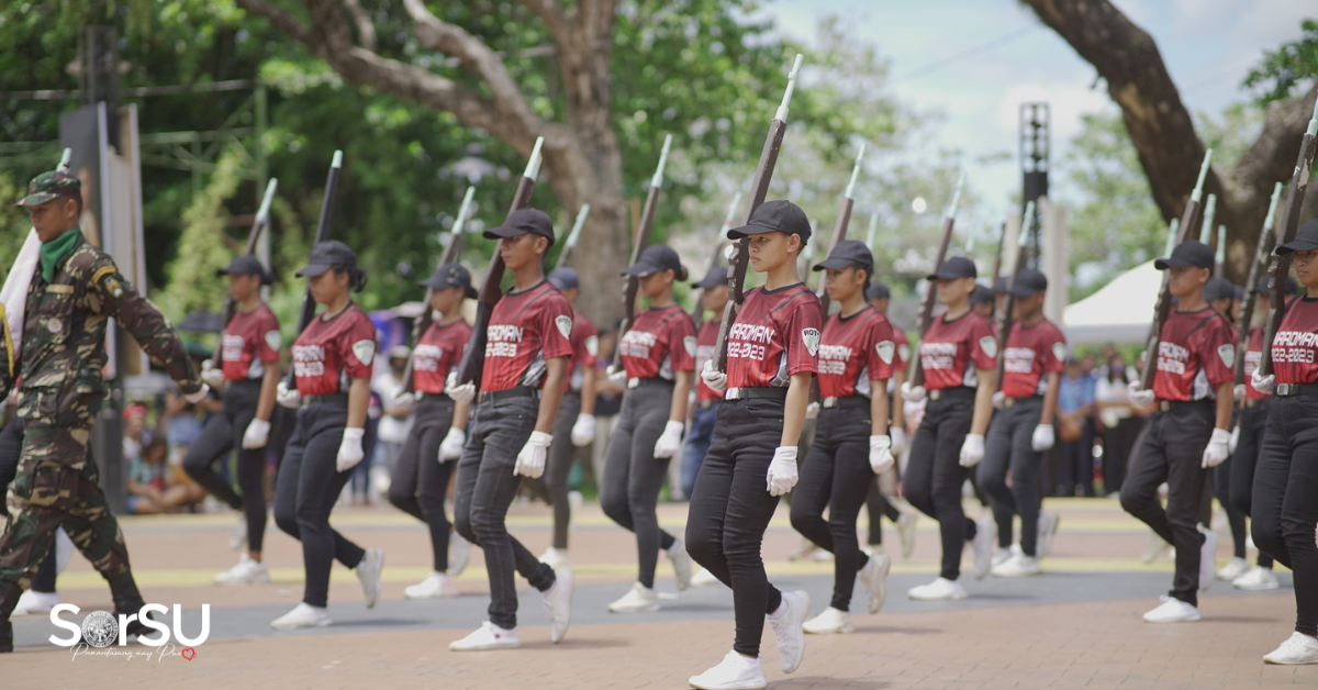 SorSU ROTC Unit Joins Pili Festival 2023 – Civic Military Parade ...