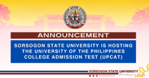 Announcement: SorSU to host University of the Philippines Admission Test (UPCAT)