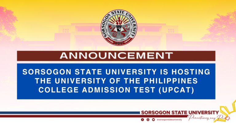 Announcement: SorSU to host University of the Philippines Admission Test (UPCAT)