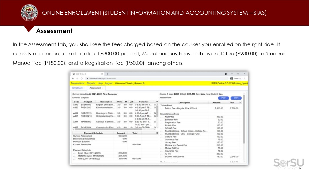 SorSU Enrollment Information Slides SY 2023-2024