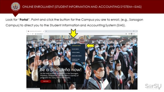 SorSU Enrollment Information Slides SY 2023-2024