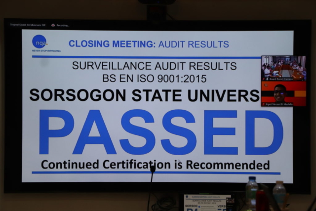 SorSU passes ISO Surveillance 2 Audit