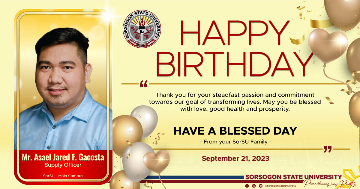 Warmest birthday greetings to our Ma’am Loi! 💖🎂 – SORSOGON STATE UNIVERSITY