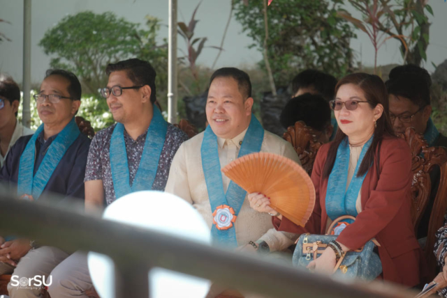 SorSU President De Jesus with CHED Commissioner Aldrin A. Darilag