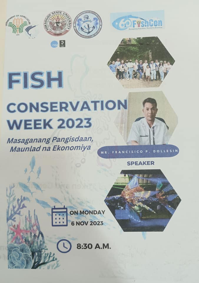 SorSUMC opens annual Fish Conservation Week SORSOGON STATE UNIVERSITY